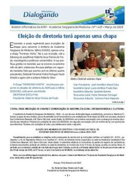 Dialogando – Academia Sergipana de Medicina – Março 2020